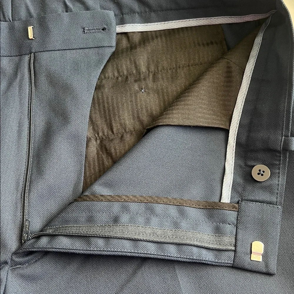 Perry Ellis Textured Dress Pant Blue Size 36